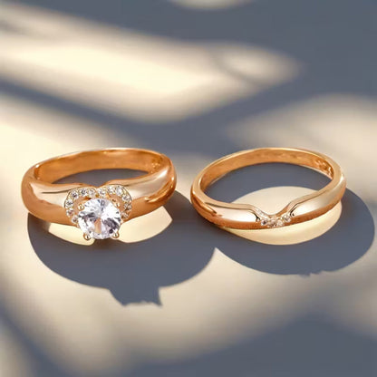 Heart Halo Duo Ring by Rose & Oliver - product image 2