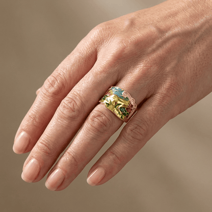 Rose Gold Timeless Ornate Ring by Rose & Oliver - product image 2